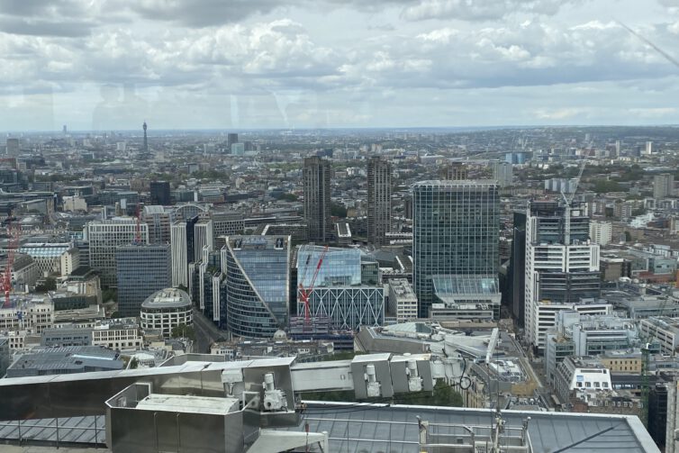 Duck, & Waffle, at, the, 40th, floor, in, the, Salesforce, Tower, Liverpool, Street, offers, a, unique, dining, experience, with, breathtaking, views, of, London’s, skyline. Located, high, above, the, city, the, restaurant, provides, a, stunning, backdrop, for, its, inventive, menu. Known, for, its, signature, dish, the, Duck, & Waffle, a, crispy, duck, leg, served, with, a, waffle, and, maple, syrup, the, restaurant, also, features, a, variety, of, modern, British, dishes, that, highlight, seasonal, ingredients. Guests, can, enjoy, both, savory, and, sweet, options, in, a, stylish, and, contemporary, setting. Whether, for, breakfast, brunch, lunch, or, dinner, Duck, & Waffle, provides, a, memorable, culinary, experience, complemented, by, its, exceptional, views, and, vibrant, atmosphere.