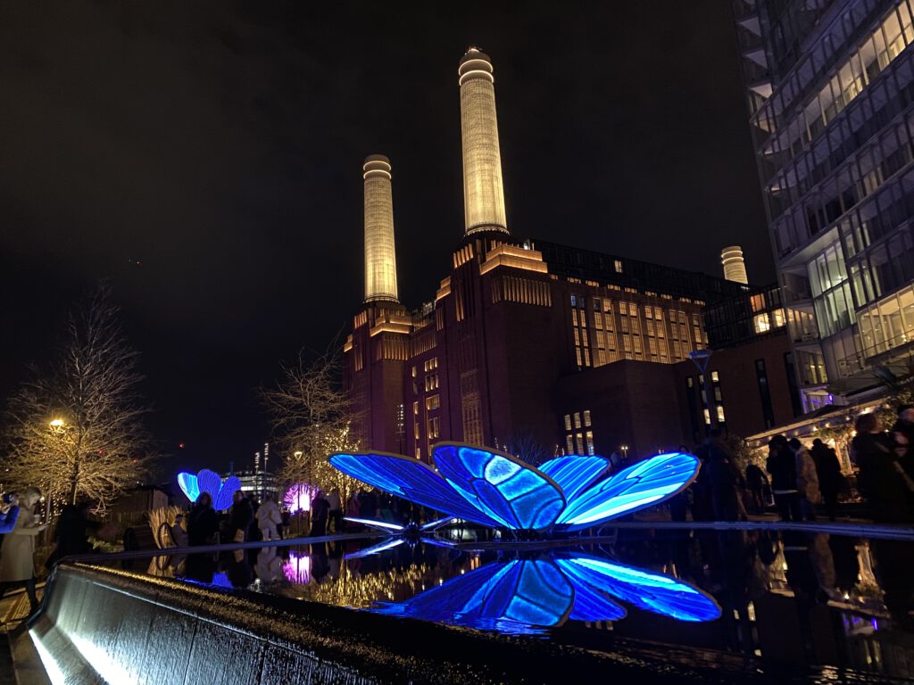 HELLO LONDON LIGHT FESTIVAL 2024 BATTERSEA POWER STATION MissWidjaja