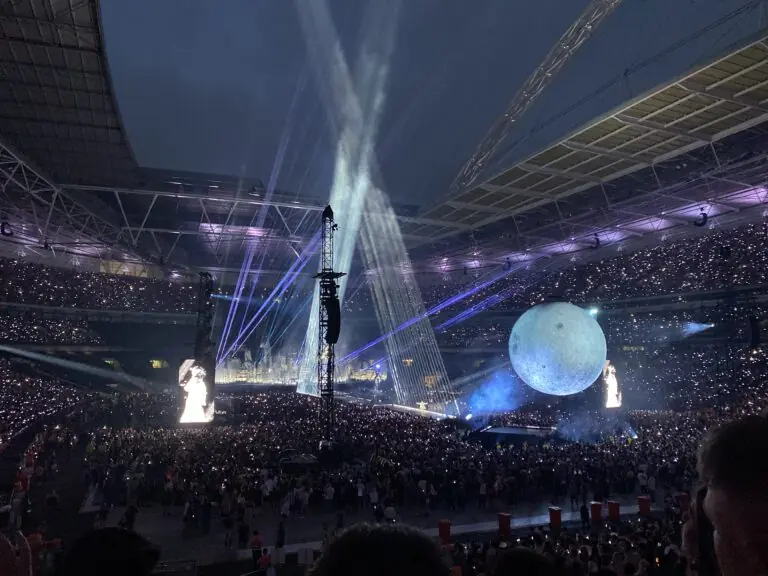 the-weeknd-wembley-concert-1 The Weeknd performing at Wembley Stadium during the After Hours Til Dawn Tour