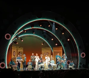 Puppet dogs in 101 Dalmatians stage production London