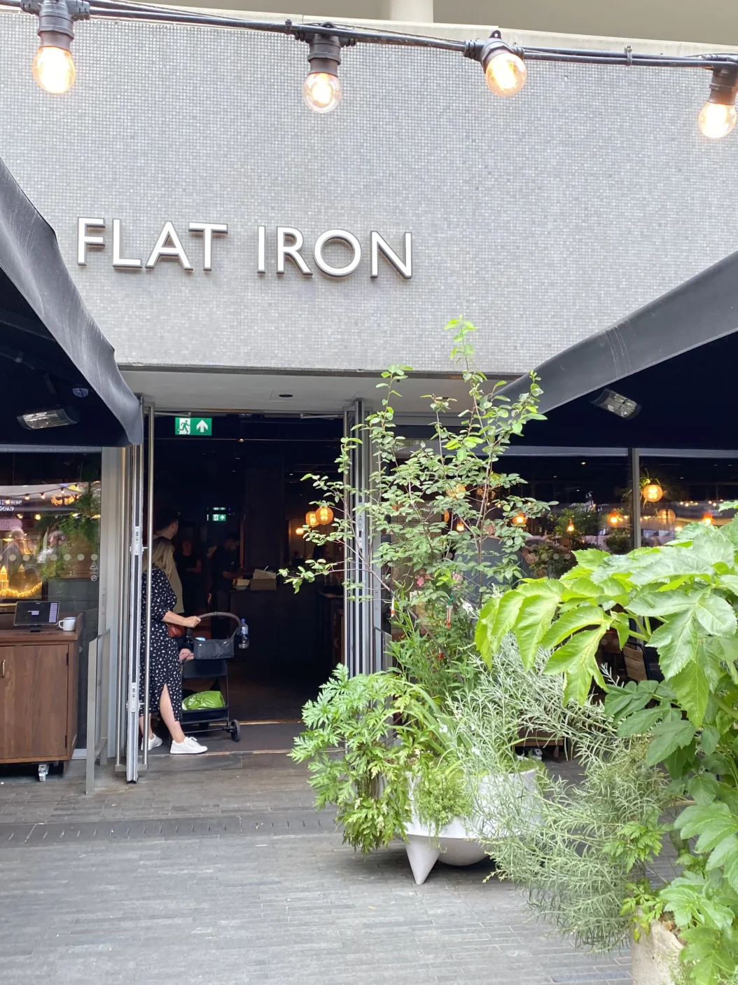 Flat Iron Southbank restaurant exterior near Royal Festival Hall