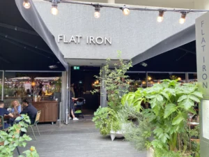 Flat Iron Southbank restaurant exterior near Royal Festival Hall