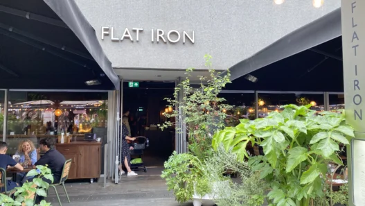 Flat Iron Southbank restaurant exterior near Royal Festival Hall