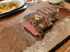 Signature Flat Iron steak served at Flat Iron Southbank London