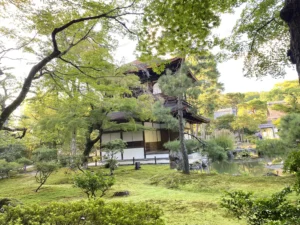 Kyoto silver temple scenes