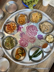 traditional Korean dinner