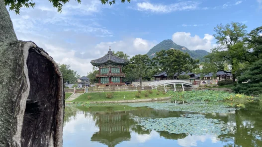 Palace garden Gyeongbokgung palace