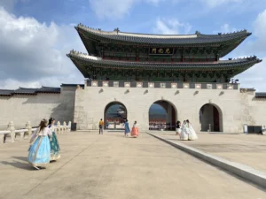 Palace garden Gyeongbokgung palace