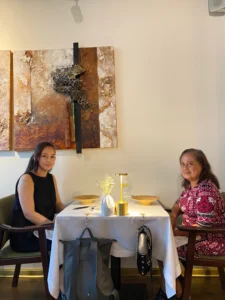 Dinner with my mum at IN Diferente restaurant in Porto