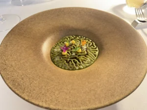 Wild hake course from the IN Diferente tasting menu in Porto