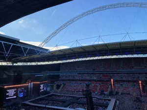 View across Wembley Stadium during the Harry Styles concert