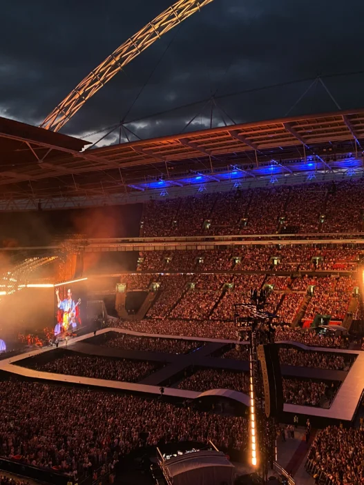 Harry Styles Wembley Stadium stage viewed from the upper tier