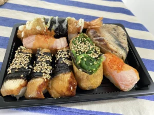 Pick-and-mix sushi box from Sushi Joy Leicester Square