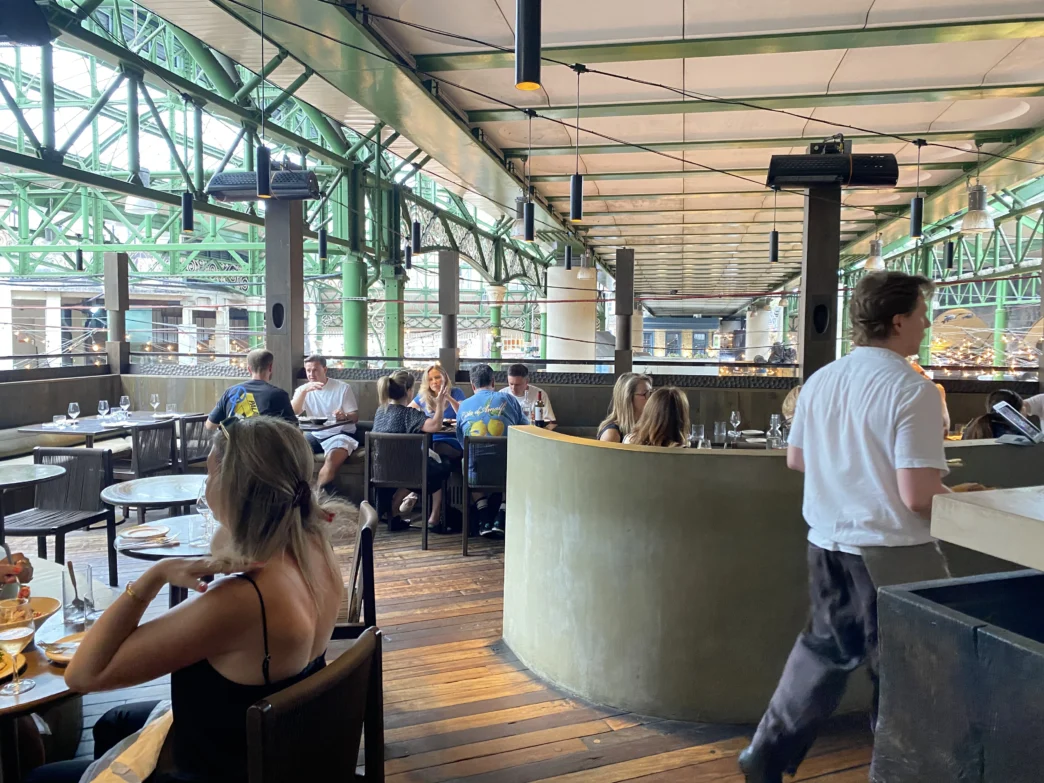 Oma restaurant Borough Market terrace