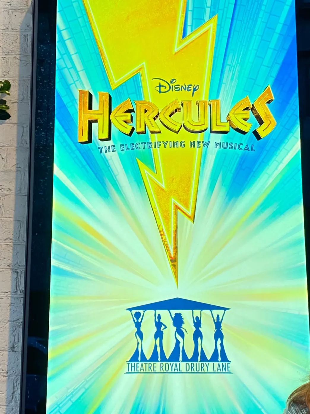 Disney’s Hercules musical poster at Theatre Royal Drury Lane